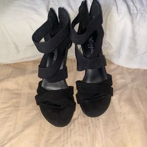 black heels